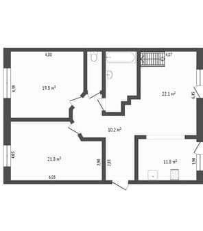 Объявление о продаже трехкомнатной квартиры, 136.4 м², этаж 8 из 8. Фото 5