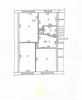 Объявление о продаже трехкомнатной квартиры, 58.3 м², этаж 1 из 5. Фото 2