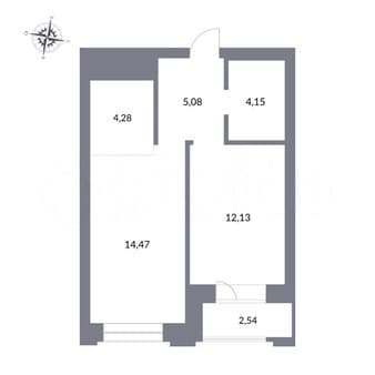 Продаю двухкомнатную квартиру, 42.7 м², этаж 18 из 27. Фото 4