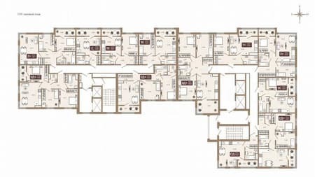 Купить однокомнатную квартиру, 40.6 м², этаж 11 из 16. Фото 3