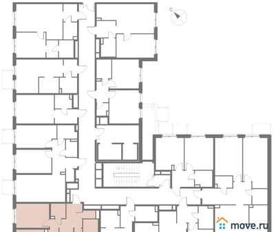 Продажа трехкомнатных апартаментов, 69.1 м², этаж 2 из 17. Фото 6