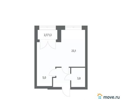 Продажа однокомнатной квартиры, 36.89 м², этаж 9 из 11. Фото 1