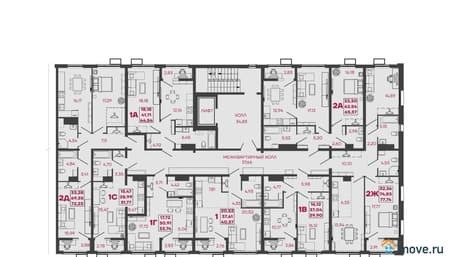 Продам двухкомнатную квартиру, 65.37 м², этаж 9 из 9. Фото 3