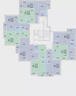 Купить двухкомнатную квартиру, 58.1 м², этаж 12 из 14. Фото 2