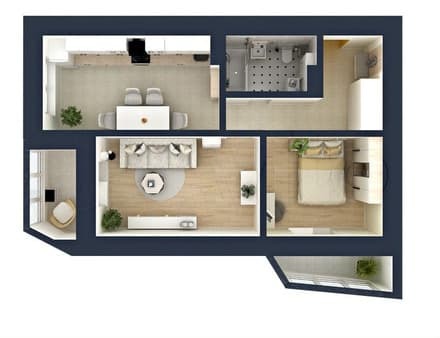 Купить двухкомнатную квартиру, 61.8 м², этаж 2 из 18. Фото 7