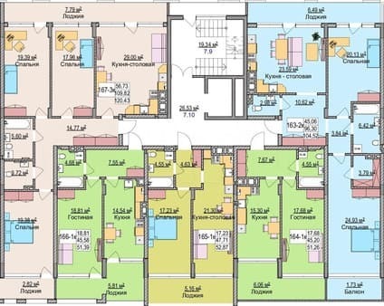 Продажа однокомнатной квартиры, 57.3 м², этаж 2 из 6. Фото 6