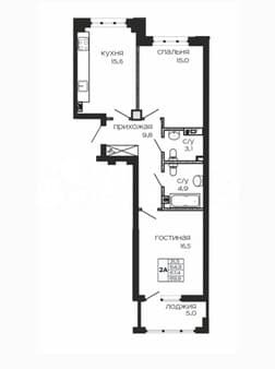 Продажа двухкомнатной квартиры, 70 м², этаж 3 из 17. Фото 2