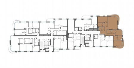 Купить трехкомнатную квартиру, 180.3 м², этаж 2 из 14. Фото 2