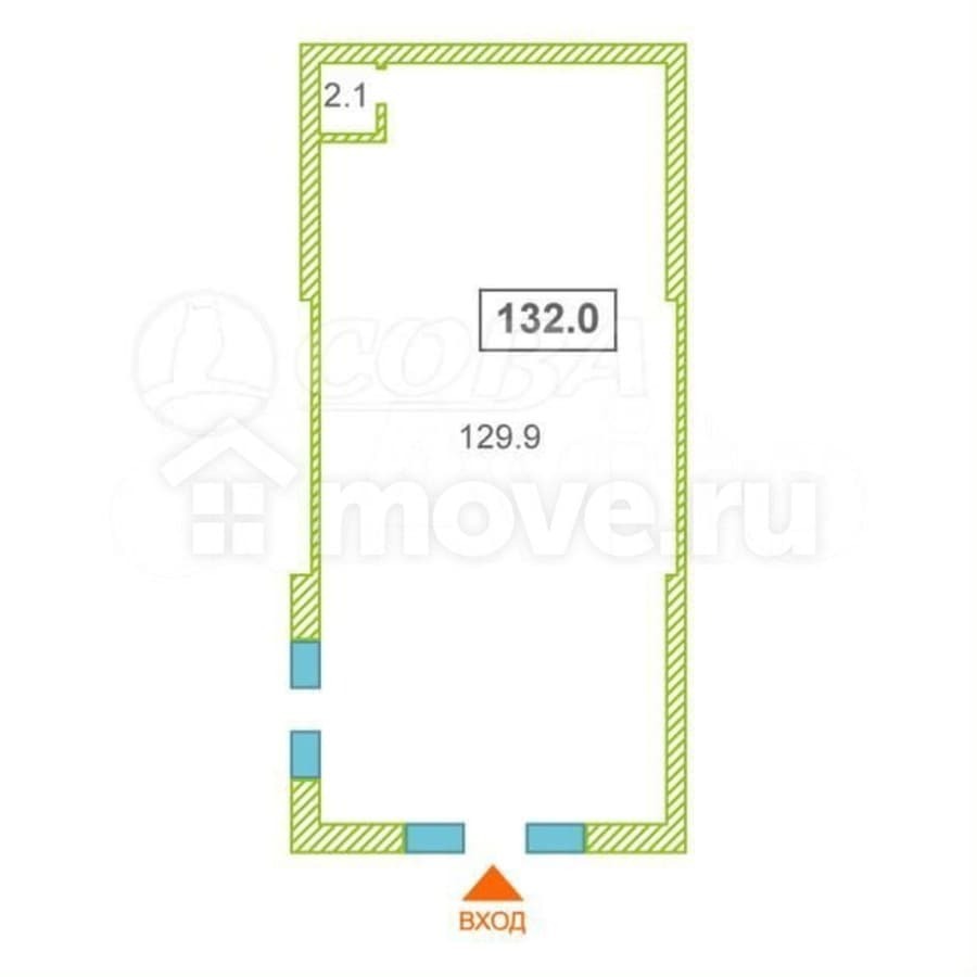 свободного назначения, 130.5 м²